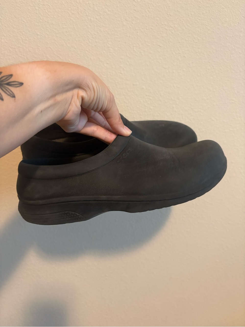 CROCS Black Slip-On Work Clog